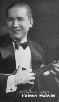 Johnny Marvin, from sheet music cover, 1920s