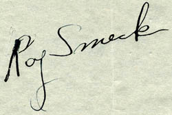 Roy Smeck's Signature